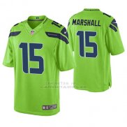 Camiseta NFL Limited Hombre Seattle Seahawks Brandon Marshall Verde Color Rush