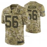 Camiseta NFL Limited Indianapolis Colts 56 Quenton Nelson 2018 Salute To Service Camuflaje
