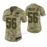 Camiseta NFL Limited Mujer St Louis Rams Dante Fowler Jr. Camuflaje 2018 Salute To Service
