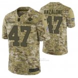 Camiseta NFL Limited New Orleans Saints 47 Alex Anzalone 2018 Salute To Service Camuflaje