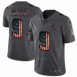 Camiseta NFL Limited New Orleans Saints Brees Retro Flag Negro