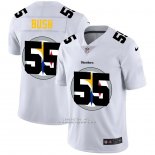 Camiseta NFL Limited Pittsburgh Steelers Bush Logo Dual Overlap Blanco