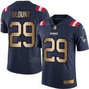 Camiseta New England Patriots Blount Profundo Azul Nike Gold Legend NFL Hombre