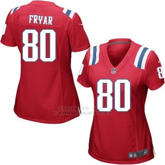 Camiseta New England Patriots Fryar Rojo Nike Game NFL Mujer