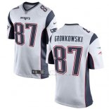 Camiseta New England Patriots Gronkowski Blanco Nike Game NFL Nino