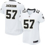 Camiseta New Orleans Saints Jackson Blanco Nike Game NFL Mujer