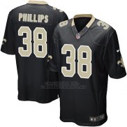 Camiseta New Orleans Saints Phillips Negro Nike Game NFL Hombre