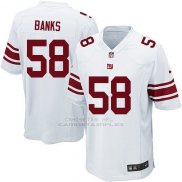 Camiseta New York Giants Banks Blanco Nike Game NFL Hombre