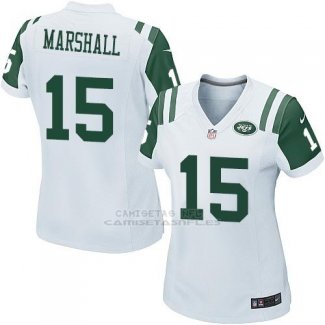 Camiseta New York Jets Marshall Blanco Nike Game NFL Mujer