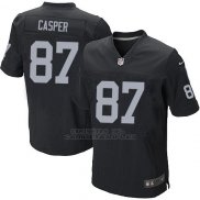 Camiseta Oakland Raiders Casper Negro Nike Elite NFL Hombre