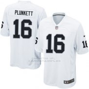 Camiseta Oakland Raiders Plunkett Blanco Nike Game NFL Nino