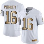 Camiseta Oakland Raiders Plunkett Blanco Nike Gold Legend NFL Hombre
