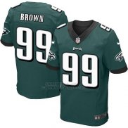 Camiseta Philadelphia Eagles Brown Verde Nike Elite NFL Oscuro Hombre
