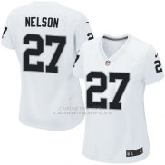 Camiseta Philadelphia Eagles Nelson Blanco Nike Game NFL Mujer