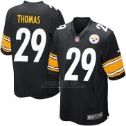 Camiseta Pittsburgh Steelers Thomas Negro Nike Game NFL Hombre