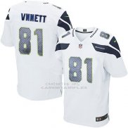 Camiseta Seattle Seahawks Vnnett Blanco 2016 Nike Elite NFL Hombre