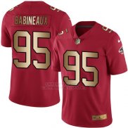 Camiseta Atlanta Falcons Babineaux Rojo Nike Gold Legend NFL Hombre