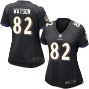 Camiseta Baltimore Ravens Watson Negro Nike Game NFL Mujer