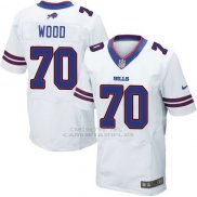 Camiseta Buffalo Bills Wood Blanco Nike Elite NFL Hombre