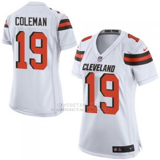 Camiseta Cleveland Browns Coleman Blanco Nike Game NFL Mujer