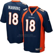 Camiseta Denver Broncos Manning Azul Oscuro Nike Game NFL Nino