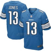 Camiseta Detroit Lions Jones Azul Nike Elite NFL Hombre