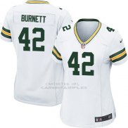 Camiseta Green Bay Packers Burnett Blanco Nike Game NFL Mujer