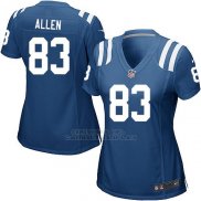 Camiseta Indianapolis Colts Allen Azul Nike Game NFL Mujer