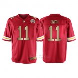 Camiseta Kansas City Chiefs Smith Rojo Nike Gold Game NFL Hombre