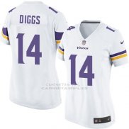 Camiseta Minnesota Vikings Diggs Blanco Nike Game NFL Mujer