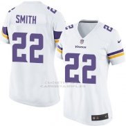 Camiseta Minnesota Vikings Smith Blanco Nike Game NFL Mujer