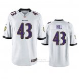 Camiseta NFL Game Baltimore Ravens Justice Hill Blanco