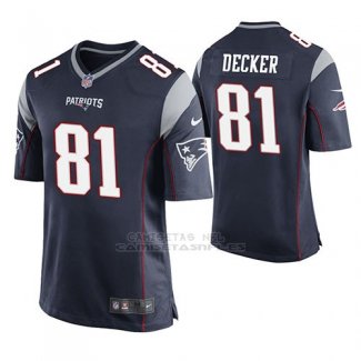 Camiseta NFL Game Hombre New England Patriots Eric Decker Azul