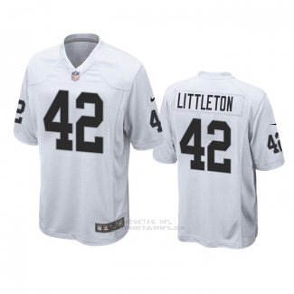 Camiseta NFL Game Las Vegas Raiders Cory Littleton Blanco