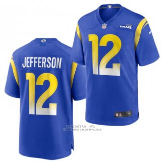 Camiseta NFL Game Los Angeles Rams Van Jefferson 2020 Azul