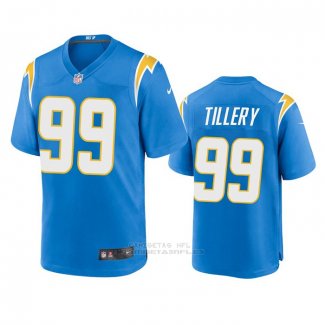 Camiseta NFL Game Los Angeles Chargers 99 Jerry Tillery 2020 Azul