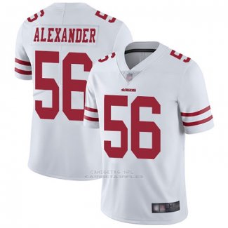 Camiseta NFL Game San Francisco 49ers 56 Kwon Alexander Blanco