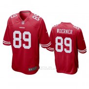 Camiseta NFL Game San Francisco 49ers Charlie Woerner Rojo