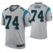 Camiseta NFL Legend Hombre Carolina Panthers 74 Greg Little Inverted Gris