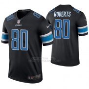Camiseta NFL Legend Hombre Detroit Lions Michael Roberts Negro Color Rush