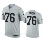 Camiseta NFL Legend Las Vegas Raiders John Simpson Inverted Gris