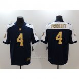 Camiseta NFL Limited Gold Hombre Dallas Cowboys 4 Prescott Azul