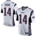 Camiseta NFL Limited Hombre 14 Cooks New England Patriots Blanco