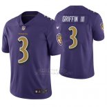 Camiseta NFL Limited Hombre Baltimore Ravens Robert Griffin Iii Violeta Color Rush