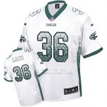 Camiseta NFL Limited Hombre Philadelphia Eagles 36 Jay Ajayi Blanco Stitched Drift Fashion
