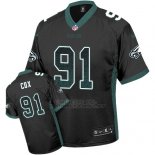 Camiseta NFL Limited Hombre Philadelphia Eagles 91 Fletcher Cox Negro Alternate Stitched Drift Fashion