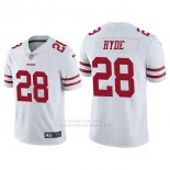 Camiseta NFL Limited Hombre San Francisco 49ers 28 Carlos Hyde Blanco Vapor Untouchable