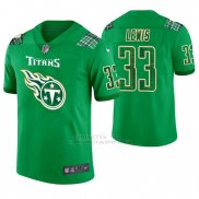Camiseta NFL Limited Hombre Tennessee Titans Dion Lewis St. Patrick's Day Verde