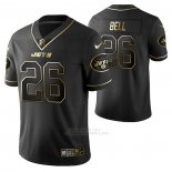 Camiseta NFL Limited New York Jets Le'veon Bell Golden Edition Negro