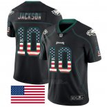 Camiseta NFL Limited Philadelphia Eagles Jackson Rush USA Flag Negro